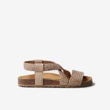 Kadın Toms Sandalet Getxo Toni Pons BIO SANDAL WITH ELASTIC STRAPS Beige