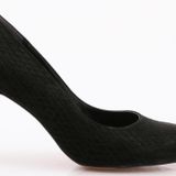 Kadın Topuklu Stiletto Ayakkabı Siyah Baskılı 21133564
