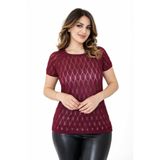 Kadın Triko Kısa Kol Bluz 12943 BGL-ST05309