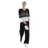 Kadın Triko Lastikli Bol Pantolon 12811 BGL-ST04224