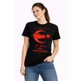 Kadın Türkiye Ay Yıldız 2026 Dünya Kupasi Taraftar Forma T-Shirt - Siyah