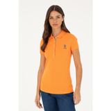 Kadın Turuncu Basic Polo Yaka Tişört 50280060-VR051