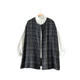 Kadın Tüvit Panço (Gri, L-XL)
