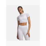 Kadın UA HeatGear Elite Crop Mock Kısa Kollu T-Shirt