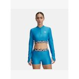 Kadın UA HeatGear Rib 1/4 Fermuarlı Uzun Kollu Tişört 1388692-453