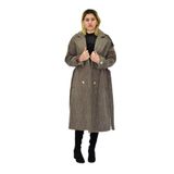 Kadın Uzun Kaşe Kaban BGL-ST04119 VİZON S