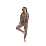 Kadın Uzun Kol Kapüşonlu Antrasit Pijama Takım C4T8N9O51 ANTRASİT XL