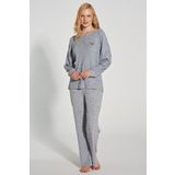 Kadın Uzun Kol Triko Mavi Pijama Takım C7T0N1O5 MAVİ XL