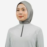 Kadın Uzun Kollu Spor Tişörtü - Gri - 150 Decathlon
