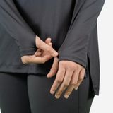 Kadın Uzun Kollu Spor Tişörtü - Siyah Decathlon