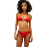 Kadın V Şeklinde Yan Bağlama Turuncu Bikini Altı