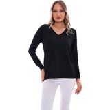 Kadın V Yaka Kol Desenli Kazak 12793 BGL-ST04096