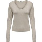 Kadın V Yaka Triko Kazak 15333990 - XL - Gri