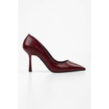 Kadın Vague Bordo Cilt Stiletto