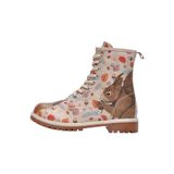 Kadın Vegan Deri Bej Uzun Bot - Squirrel Tasarım