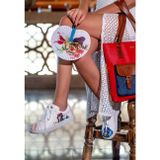 Kadın Vegan Deri Beyaz Sneakers - Bring Your Colours to Life Tasarım