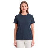 Kadın Vision Bisiklet Yaka Premium Kalite Yoğun Dokulu Pamuklu T-Shirt Lacivert L