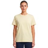 Kadın Vision Bisiklet Yaka Premium Kalite Yoğun Dokulu Pamuklu T-Shirt Sarı M