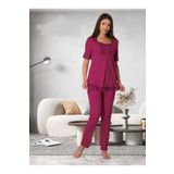 Kadın Vişne Hamile Lohusa Pijama Takımı (Vişne / 2XL)