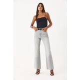 Kadın Wanda Grey Wide Leg Jean Pantolon - Grey GREY