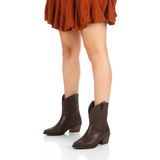 Kadın Western Kovboy Bot 5117 - Kahve Cilt