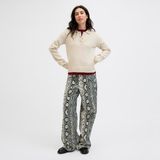 Kadin Wide Leg Pantolon - Gelly - 02S-Bej - 31 - 32