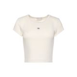 Kadın Woven Label 2X2 Baby Rib Baby T-Shirt