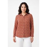 Kadın Yaka Modelli Çiçekli Bluz Bgl-St05590