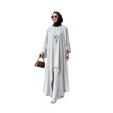 Kadın yarasa kol tunik pantolon tesettür takım oversize
