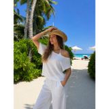 Kadın Yazlık Bikini Üstü Triko (beyaz)