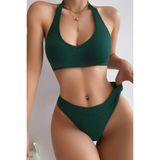 Kadın Yeşil Seamless Tanga Sütyen Takım