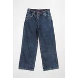 Kadın Yüksek Bel Bağcıklı Wide Leg Mavi Jean Pantolon