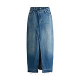 Kadın Yüksek Bel Düz Model Denim Rahat Kulanım Lacivert Etek 50518230-424