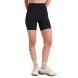 Kadın Yüksek Bel Fitness Spor Motion Biker Şort (Siyah, S)