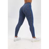 Kadın Yüksek Bel Leopar Desenli Toparlayıcı Fitness Tayt 16438 0030-25