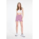 Kadın Yüksek Bel Push-Up Toparlayıcı Spor Biker Şort Tayt Pilates Fitness Spor GÜNLÜKEL004 - Gül Kurusu