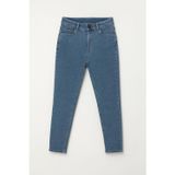 Kadın Yüksek Bel Süper Skinny Açık İndigo Jean Pantolon