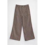 Kadın Yüksek Bel Taş Rengi Wide Leg Pantolon