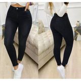 Kadın Yüksek Bel Yırtık Desenli Skınny Kot Pantolon - XL - Siyah - --