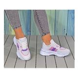 Kadın Yüksek Taban Beyaz Sneaker Spor Ayakkabı