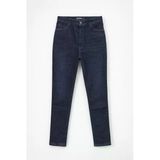 Kadın Yüksel Bel Skinny Fit Esnek Lacivert Jean Pantolon