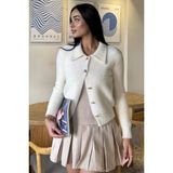 Kadın Yumoş Iplik Triko Ceket (S-M-L Uyumludur) P-00018063 - Krem - Standart