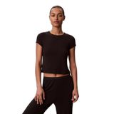 Kadın Yuvarlak Yaka Kısa Kol Düz Regular Fit Mor Pijama Üstü LV00QS7618-2IK