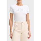 Kadın Yuvarlak Yaka Slim Fit Kısa Kollu Pamuklu Beyaz T-Shirt XW002348 AF10356-U0002