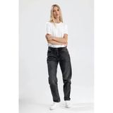 #Kadınjean %100 Pamuk Koyu Indigo Denim Mom Fit Kesim Mimmy26 Rahat Kadın Jean Pantolon