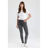 #Kadınjean Kar Yıkama Gri Denim Skinny Fit Kesim Mira12 Rahat Kadın Jean Pantolon