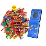 Kadınlar Günü Nostaljik Hediye Kutusu Mavi Tetrisli Büyük Boy 80'ler 90'lar