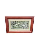 Kadınlar Hamamı Temalı Dekoratif Duvar Tablosu, Ahşap Çerçeveli, 30x20x2 cm