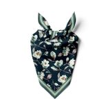 Kadınlar için 55cm x 55cm Fular Küçük Kare Hafif Çiçek Desenli Bandana Boyun Şal, Saç veya Boyun için Etnik Kare Başörtüsü (Çiçek Tasarımı 23)