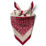 Kadınlar için 55cm x 55cm Fular Küçük Kare Hafif Çiçek Desenli Bandana Boyun Şal, Saç veya Boyun için Etnik Kare Başörtüsü (Etnik Tasarım 8)